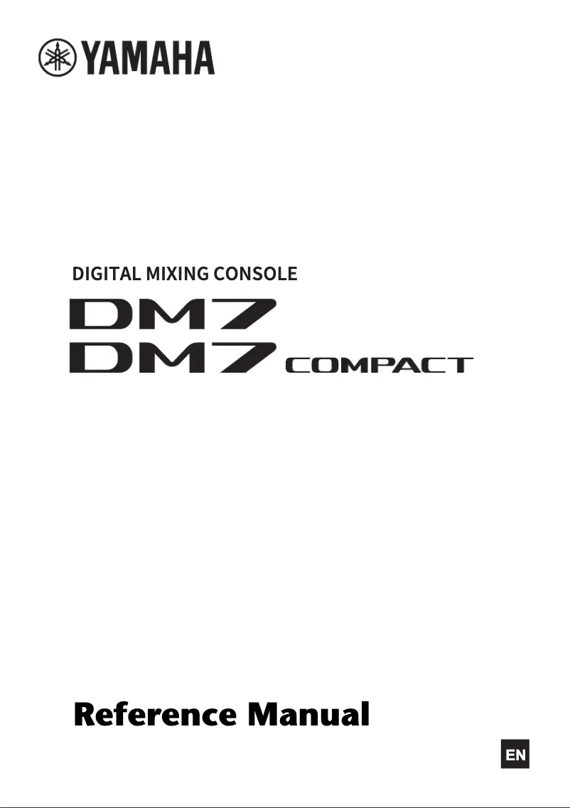 Page 1 de la notice Manuel utilisateur Yamaha DM7 Control