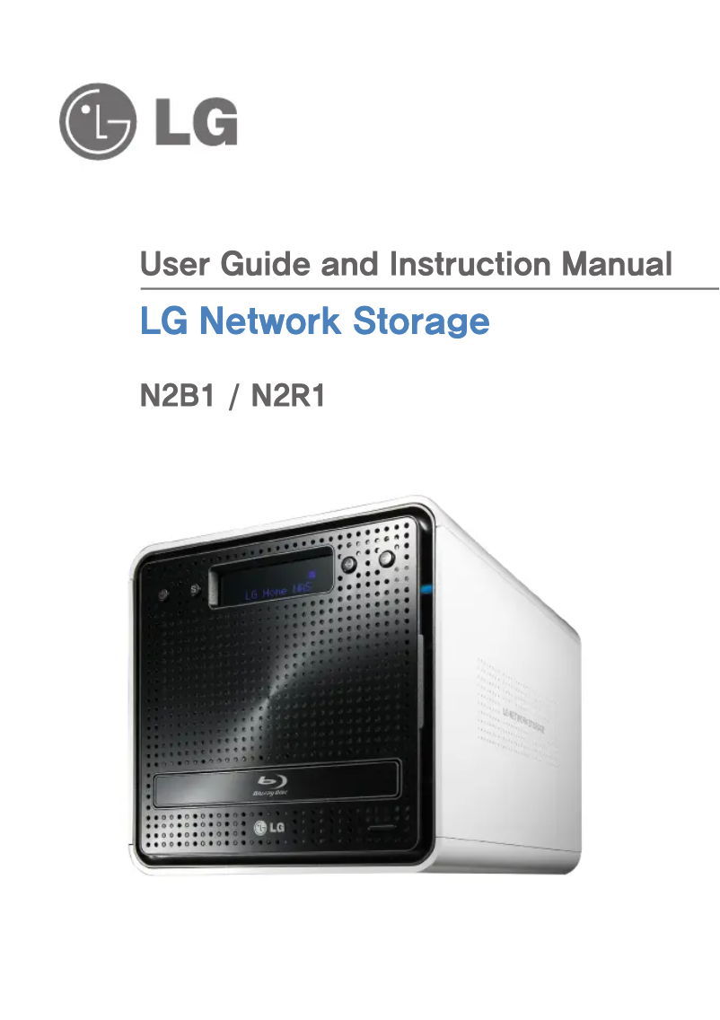 Page n°1 - Manuel utilisateur LG N2R1D