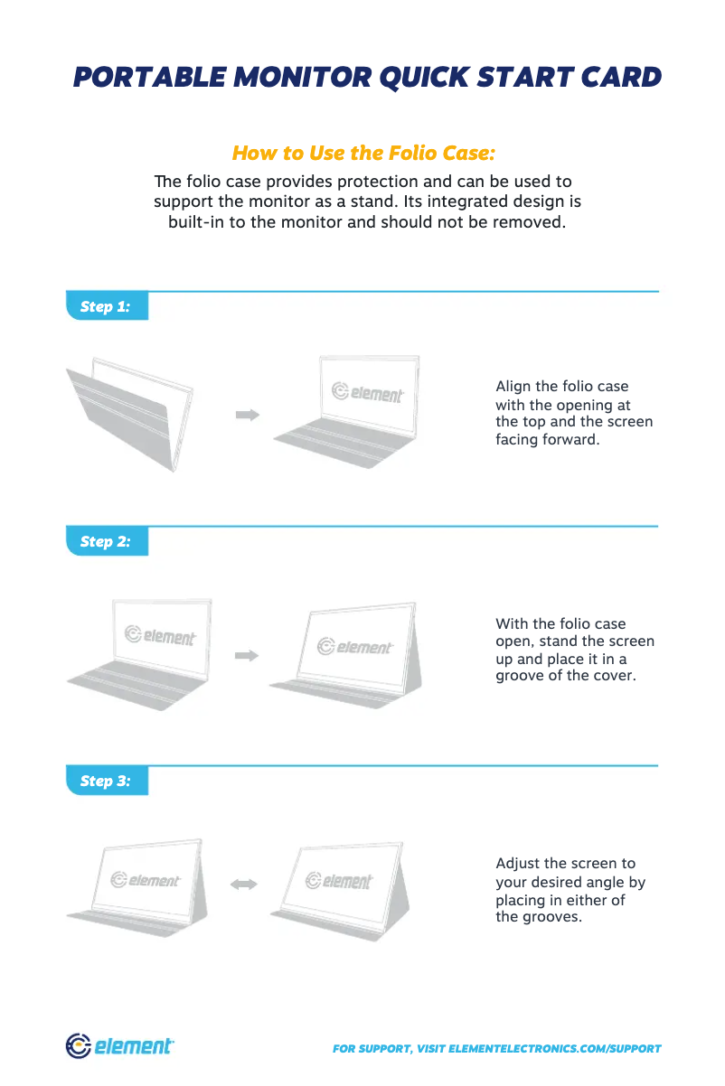Page 1 de la notice Guide de démarrage rapide Element EM2PTAD15BS