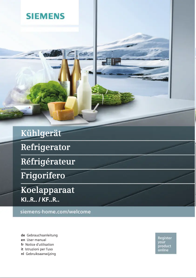 Página 1 del manual Manual de usuario Siemens KI24RA65FF