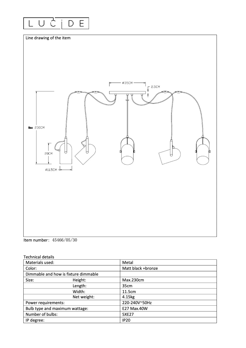 Image de la première page du manuel de l'appareil Swapp 45466/05/30