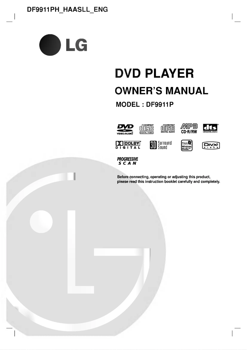 Image de la première page du manuel de l'appareil DF9911P