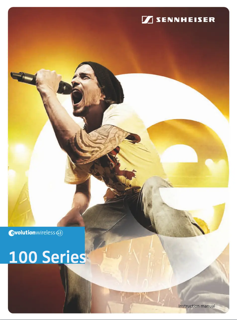 Page 1 de la notice Manuel utilisateur Sennheiser EW 145 G3-C-EU