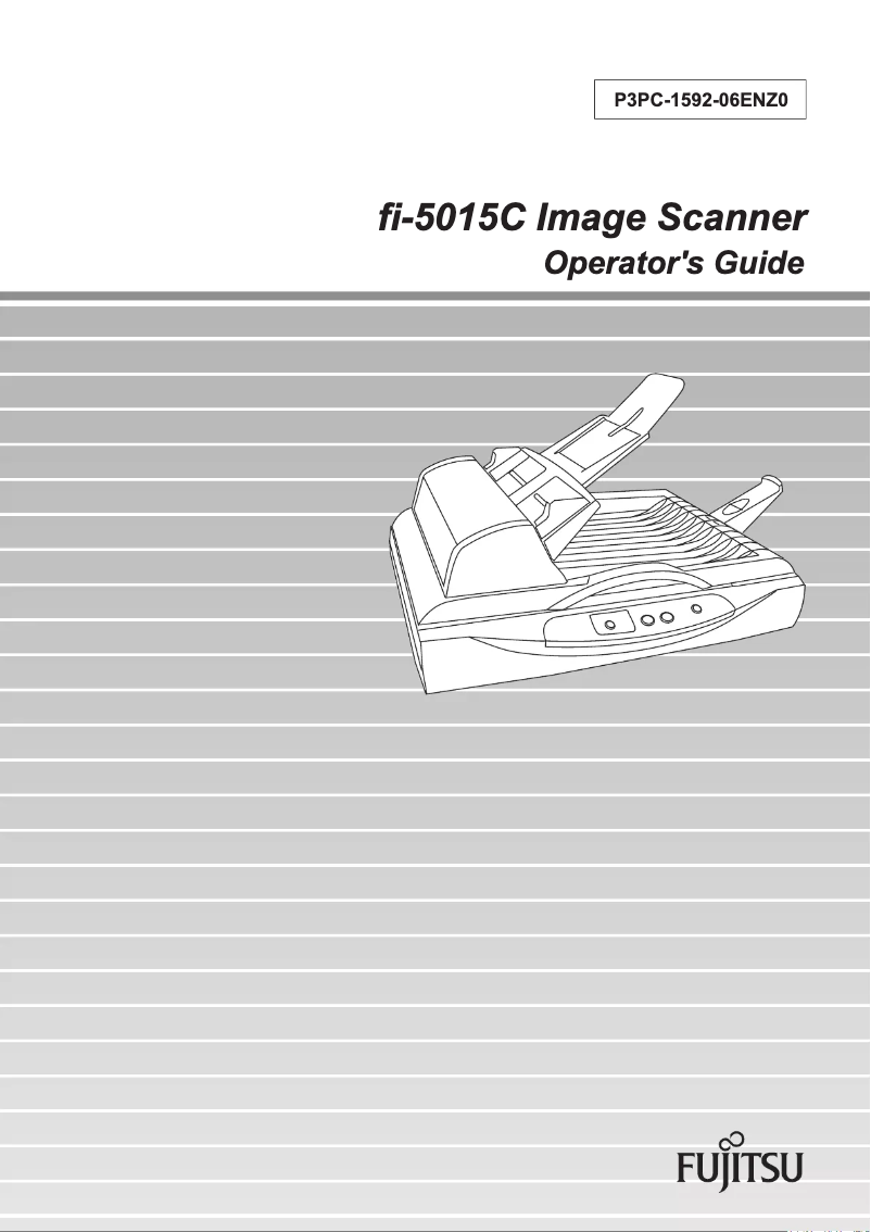Image de la première page du manuel de l'appareil fi-5015C