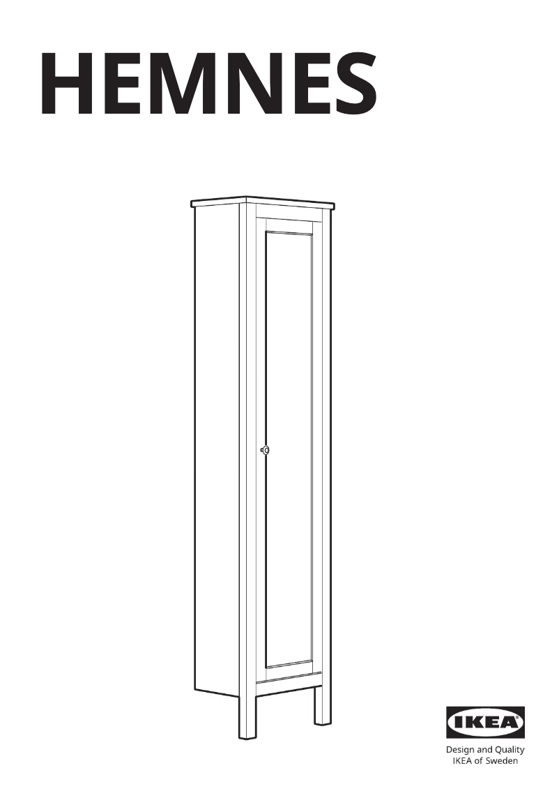 Image de la première page du manuel de l'appareil HEMNES 702.176.85