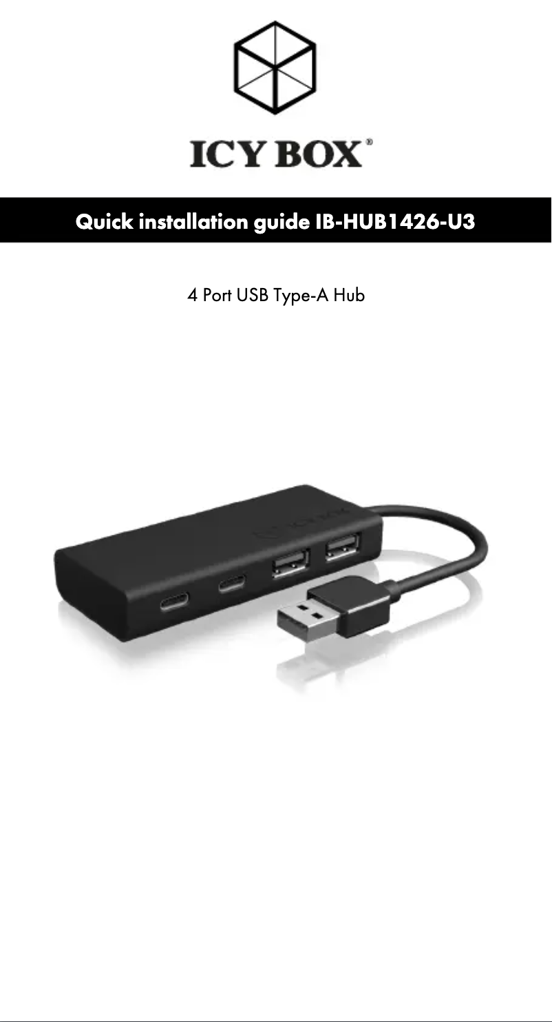 Image de la première page du manuel de l'appareil IB-HUB1426-U3