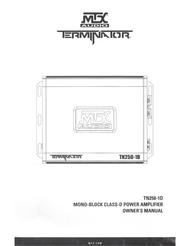 Page 1 de la notice Manuel utilisateur MTX Audio Terminator TNA251