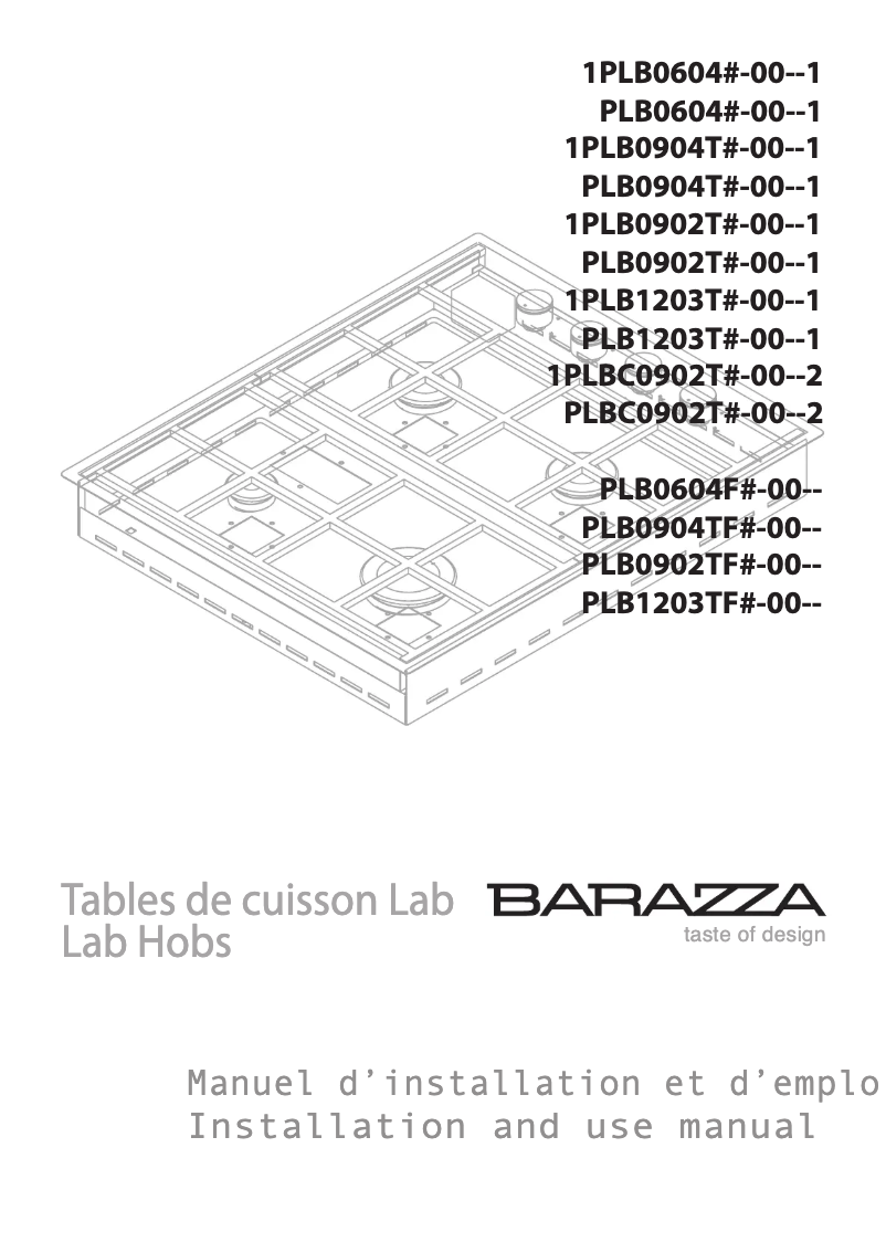 Image de la première page du manuel de l'appareil 1PLB2T