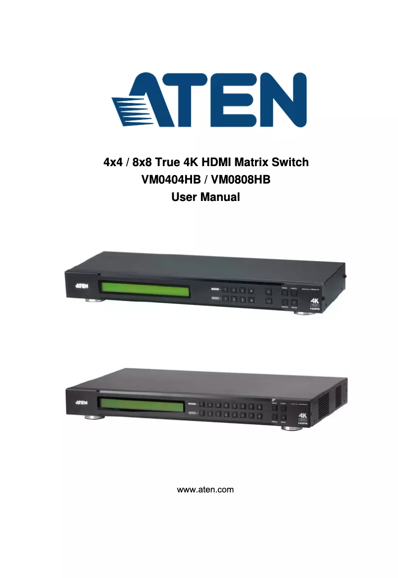 Image de la première page du manuel de l'appareil VM0808