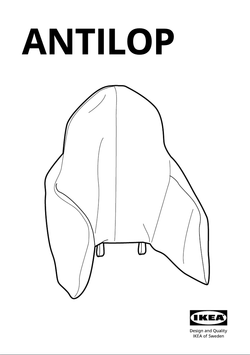 Page 1 de la notice Manuel utilisateur Ikea ANTILOP 505.777.11