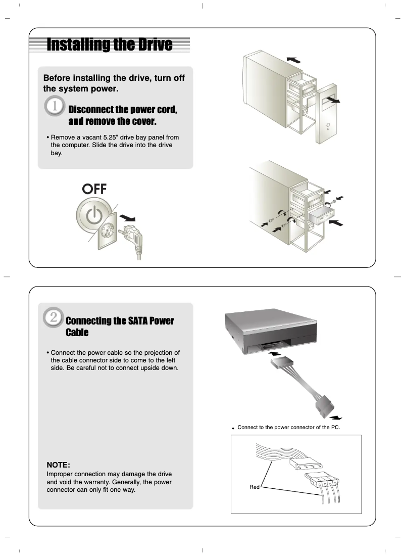 Page 1 de la notice Manuel utilisateur LG GSA-H62L