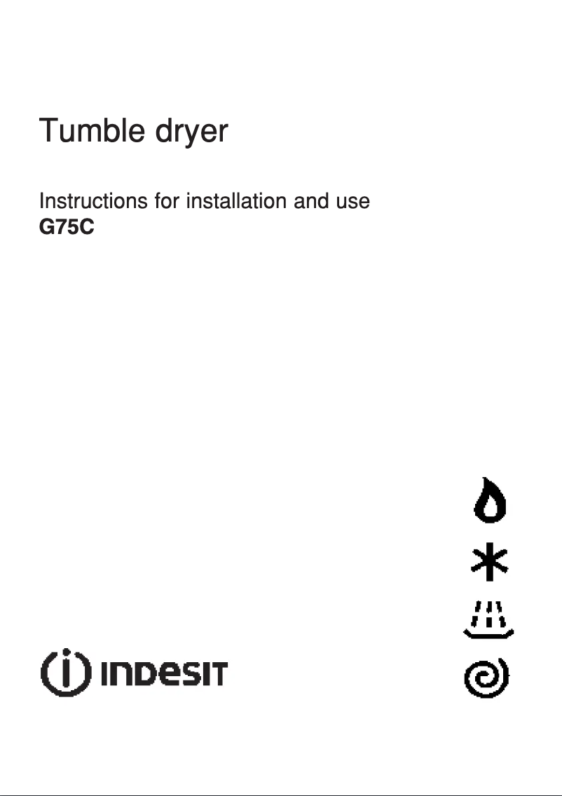 Page n°1 - Manuel utilisateur Indesit G75C