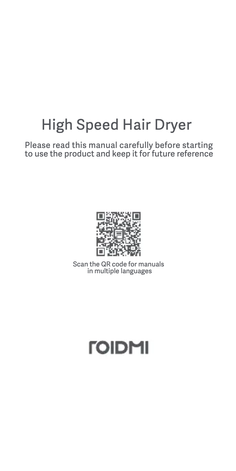 Image de la première page du manuel de l'appareil Miro CC