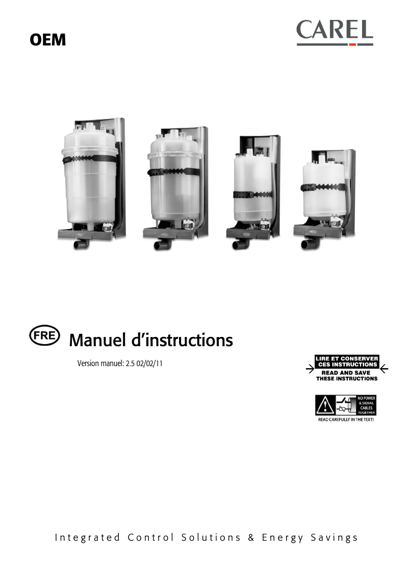 Página 1 del manual Manual de usuario Carel CPY controller