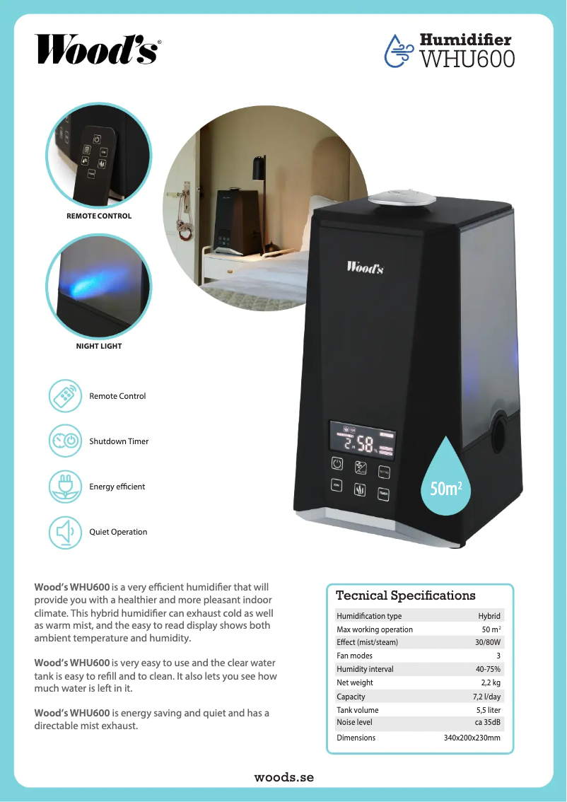 Image de la première page du manuel de l'appareil WHU600