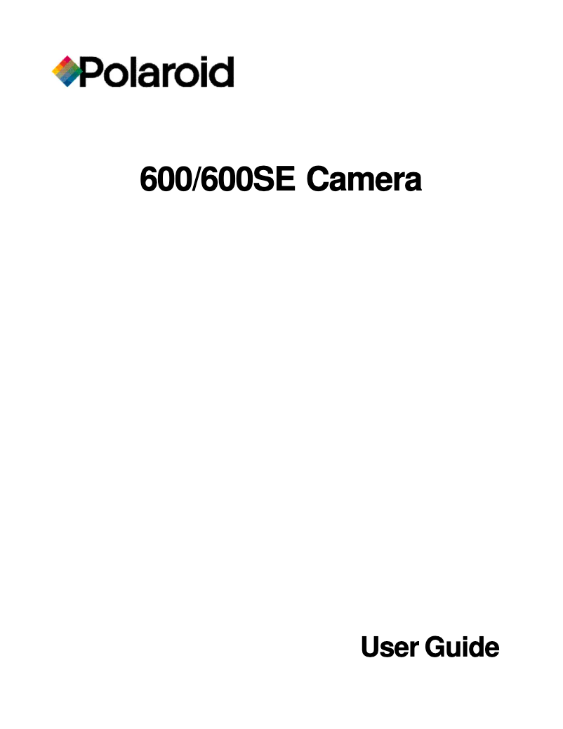 Image de la première page du manuel de l'appareil 600SE