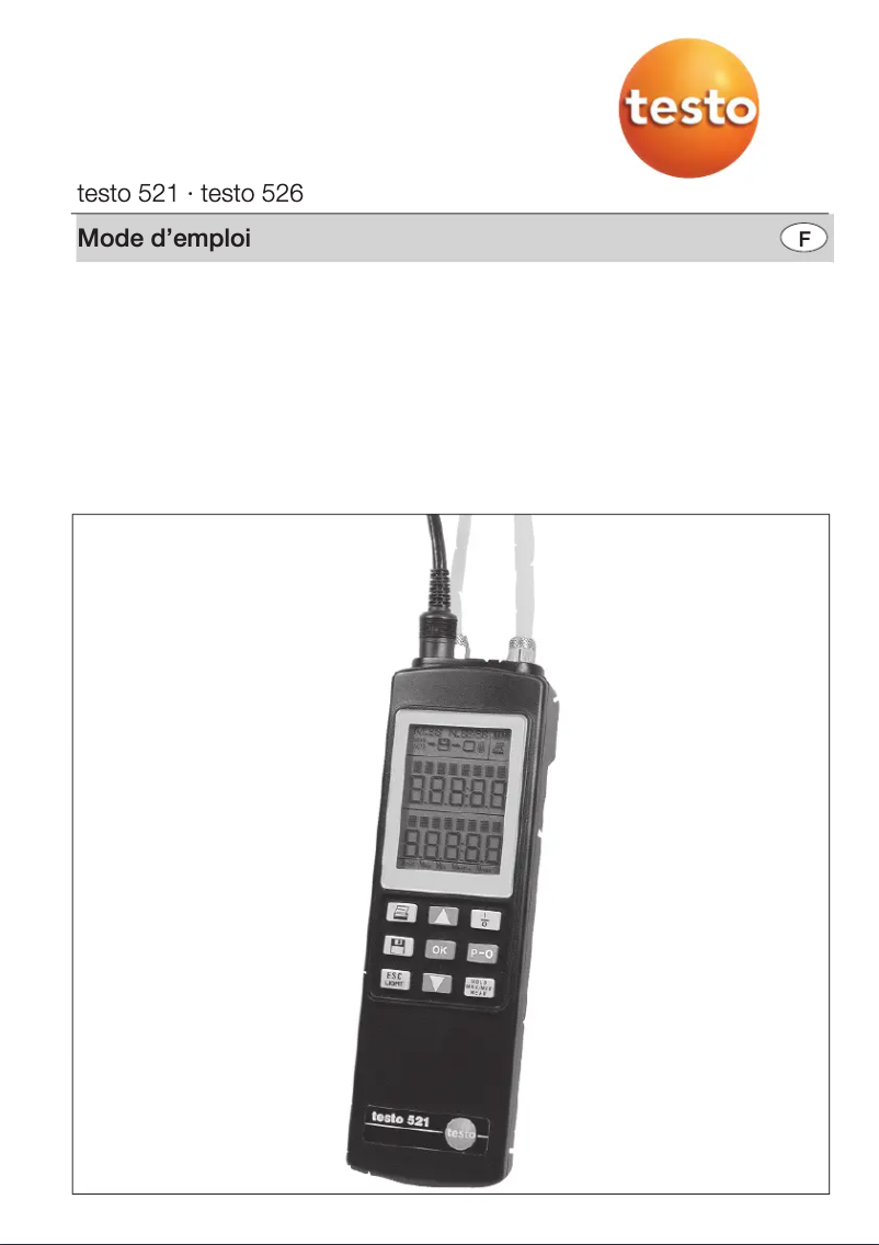 Página 1 del manual Manual de usuario Testo 521