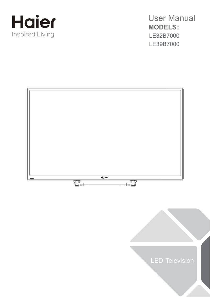 Page 1 de la notice Manuel utilisateur Haier LE40B7000