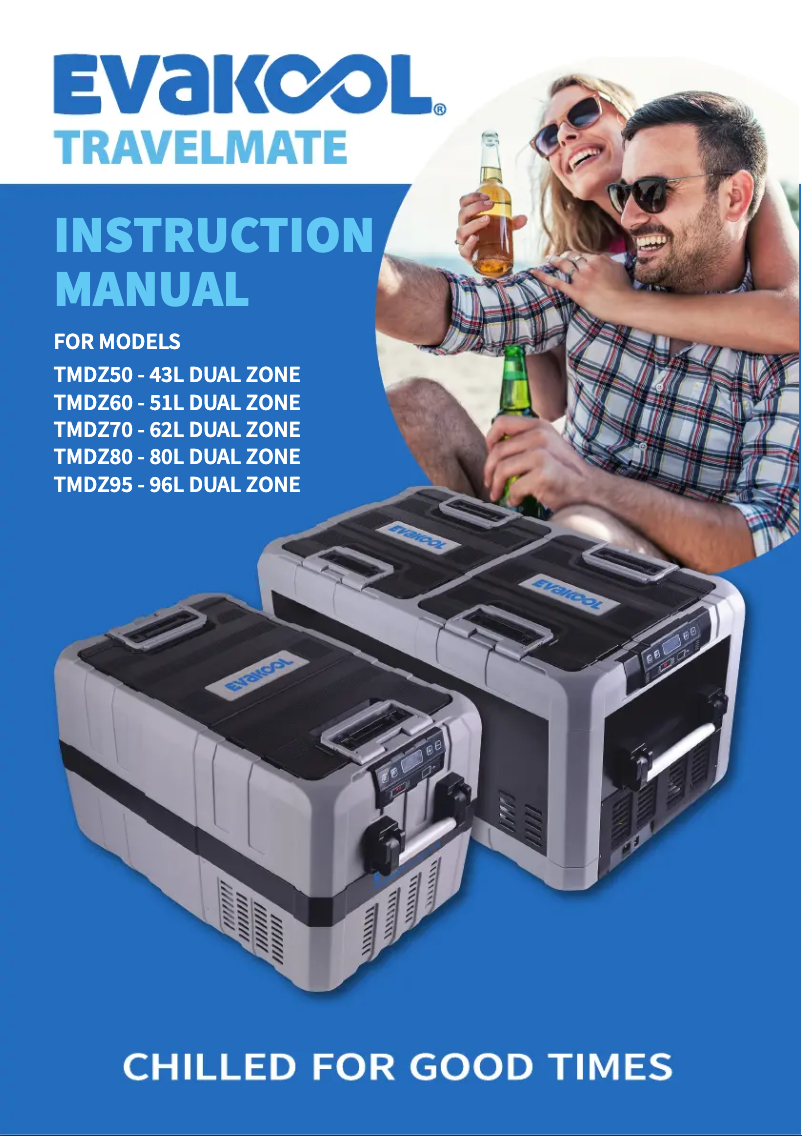 Página 1 del manual Manual de usuario Evakool TMDZ50