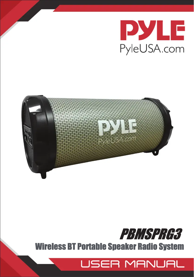 Image de la première page du manuel de l'appareil PBMSPRG3