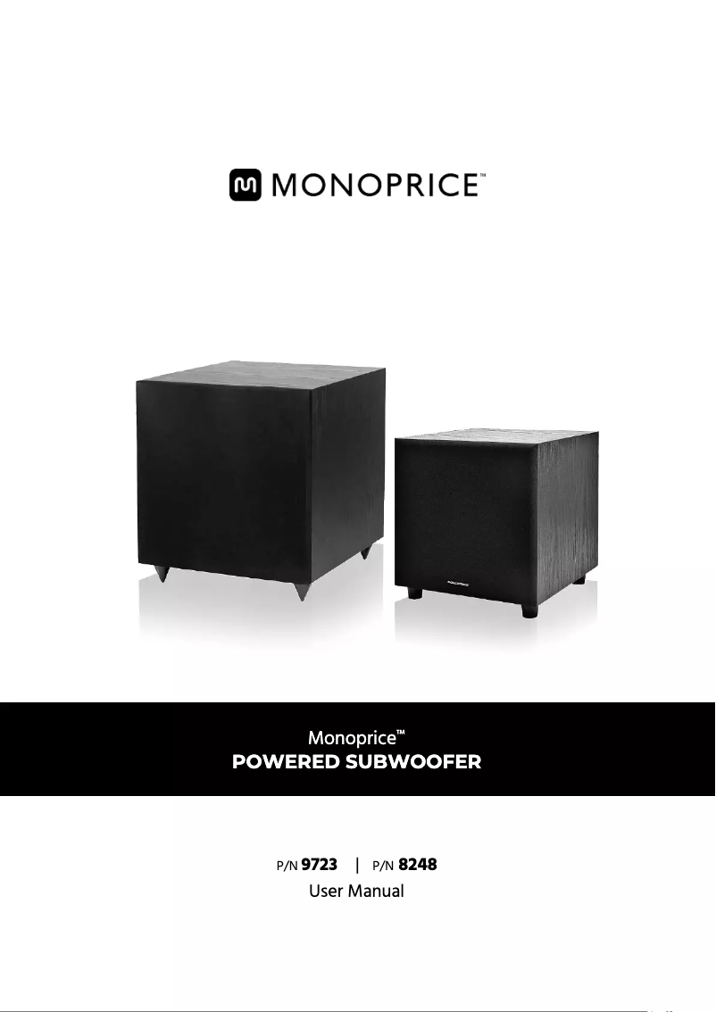 Page 1 de la notice Manuel utilisateur Monoprice 9723