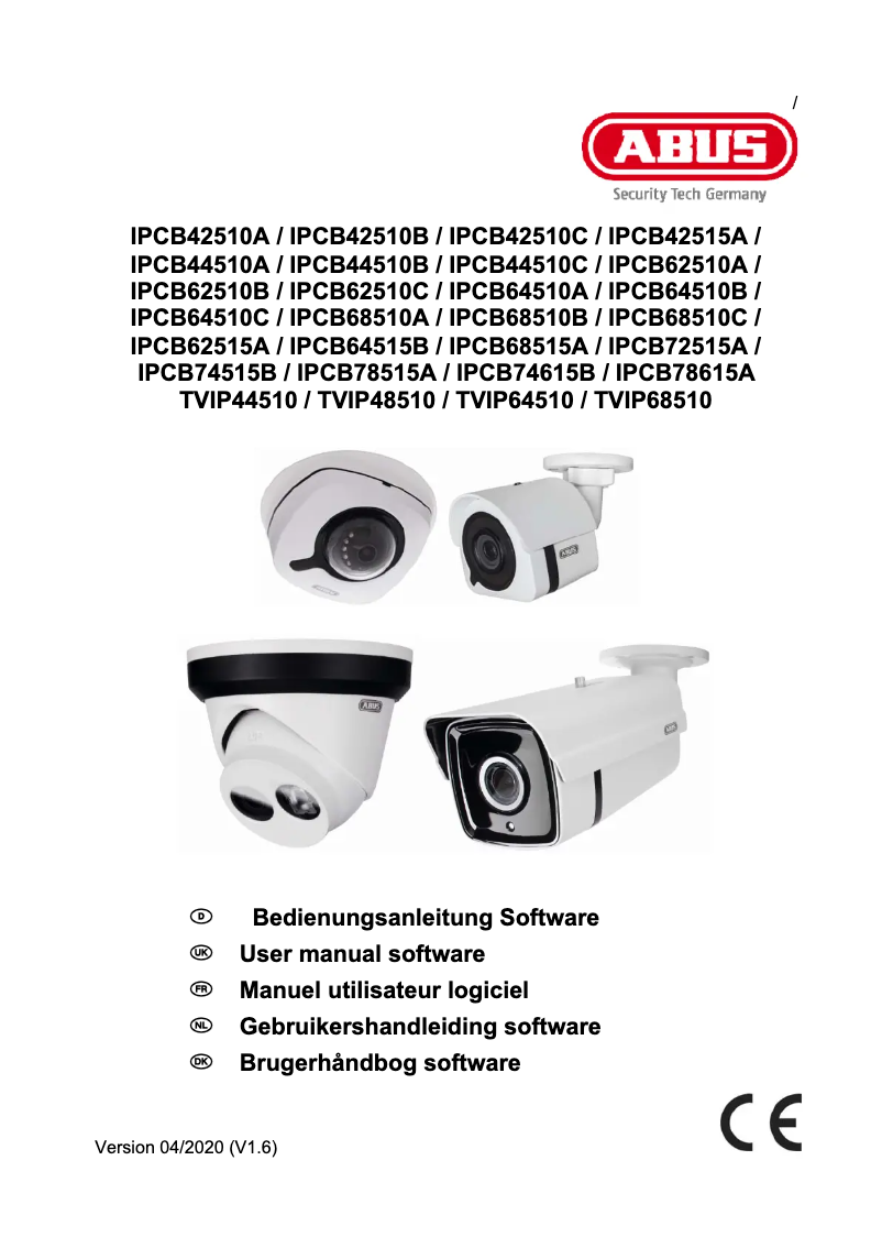 Page 1 de la notice Manuel utilisateur Abus IPCB42510A