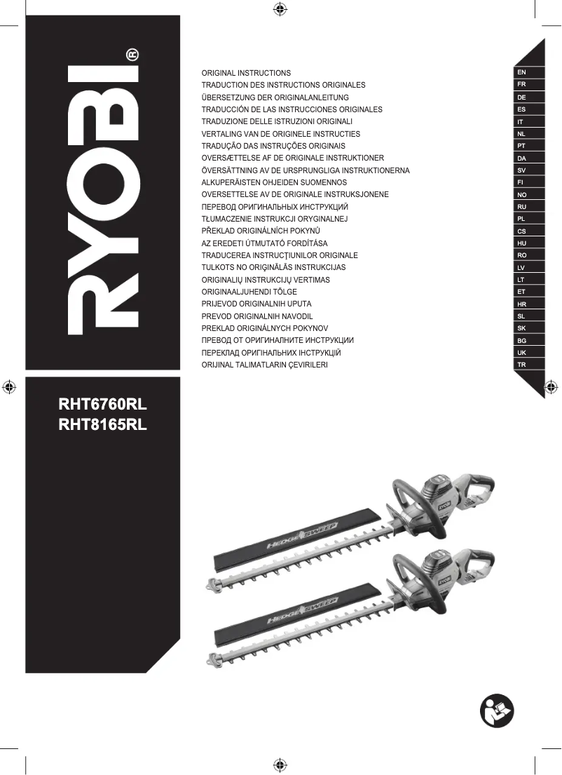 Página 1 del manual Manual de usuario RYOBI RHT6760RL