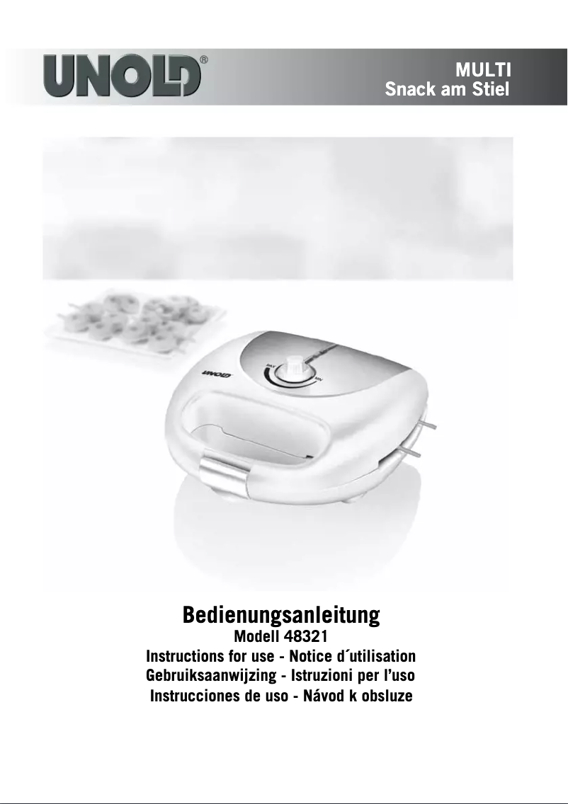 Image de la première page du manuel de l'appareil 48321