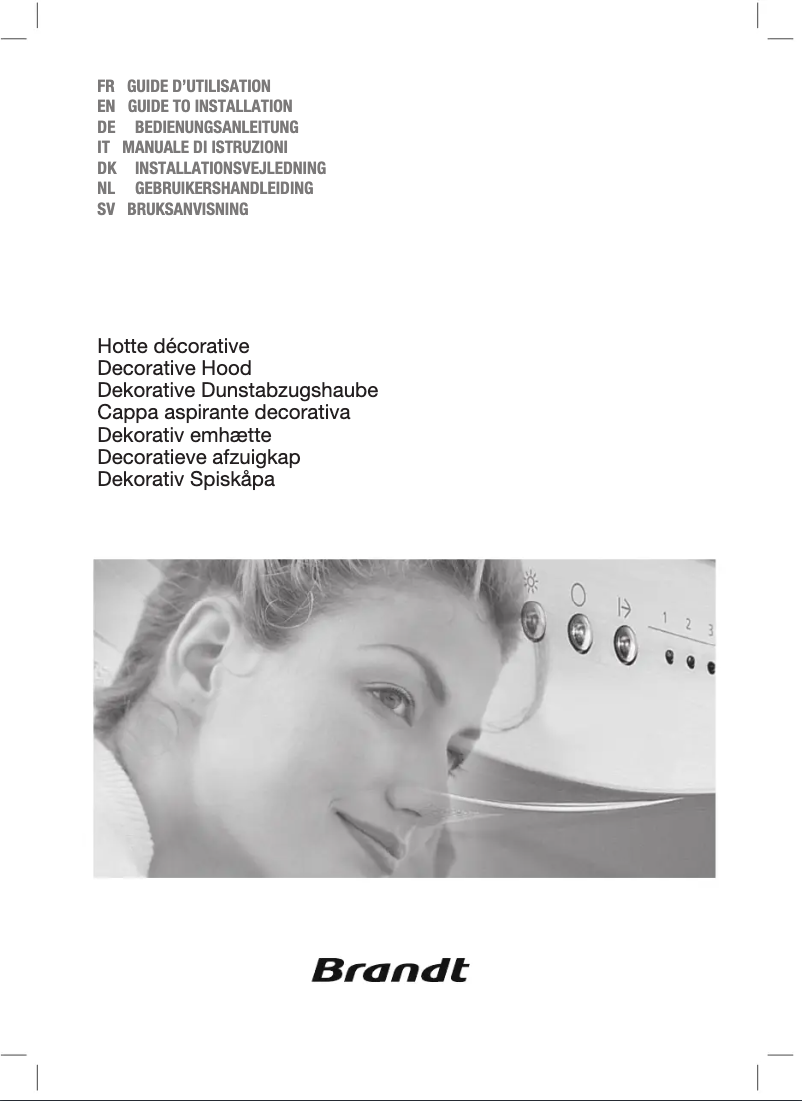 Page n°1 - Manuel utilisateur Brandt AD1009X