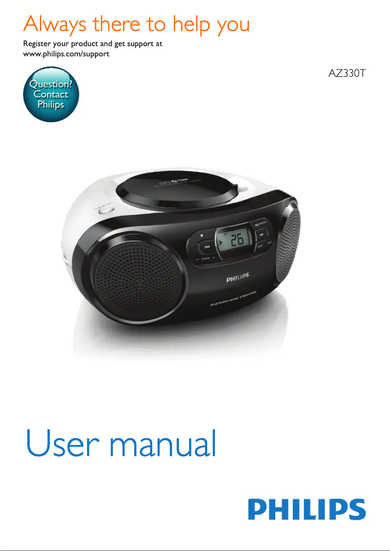 Página 1 del manual Manual de usuario Philips AZ330TX