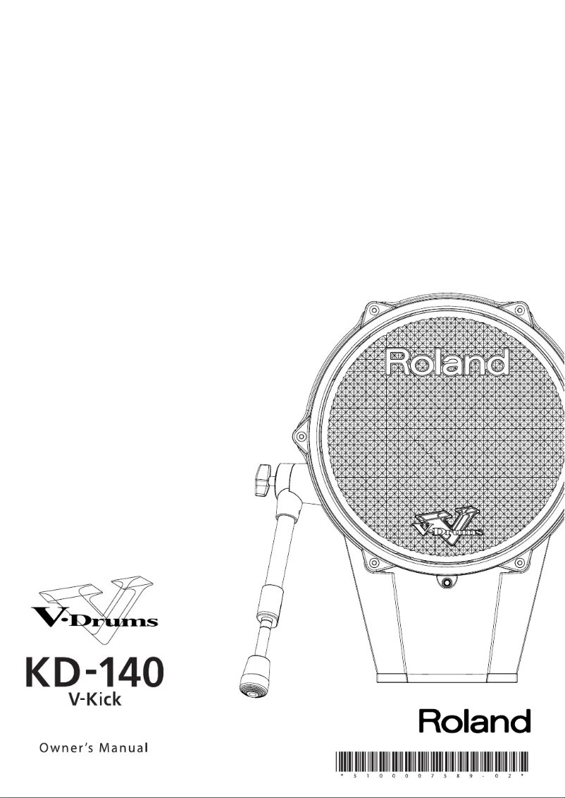 Image de la première page du manuel de l'appareil V-Kick KD-140