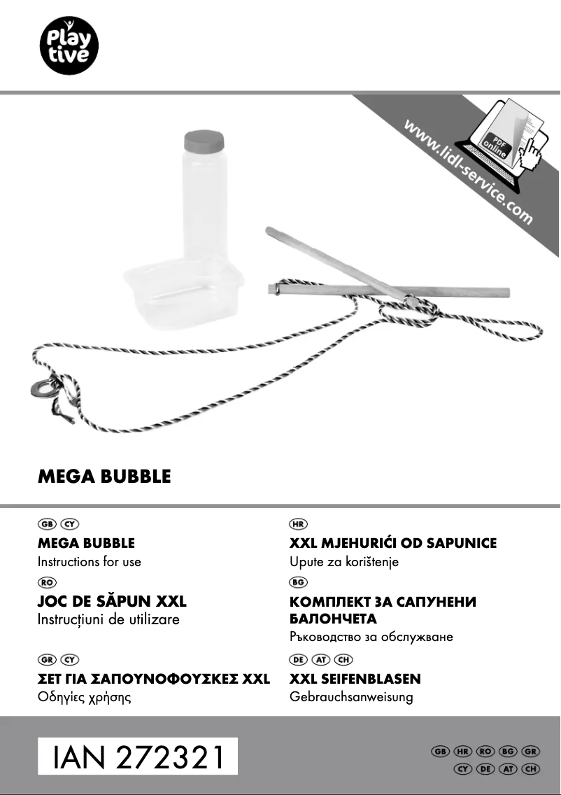 Page 1 de la notice Manuel utilisateur Playtive IAN 272321