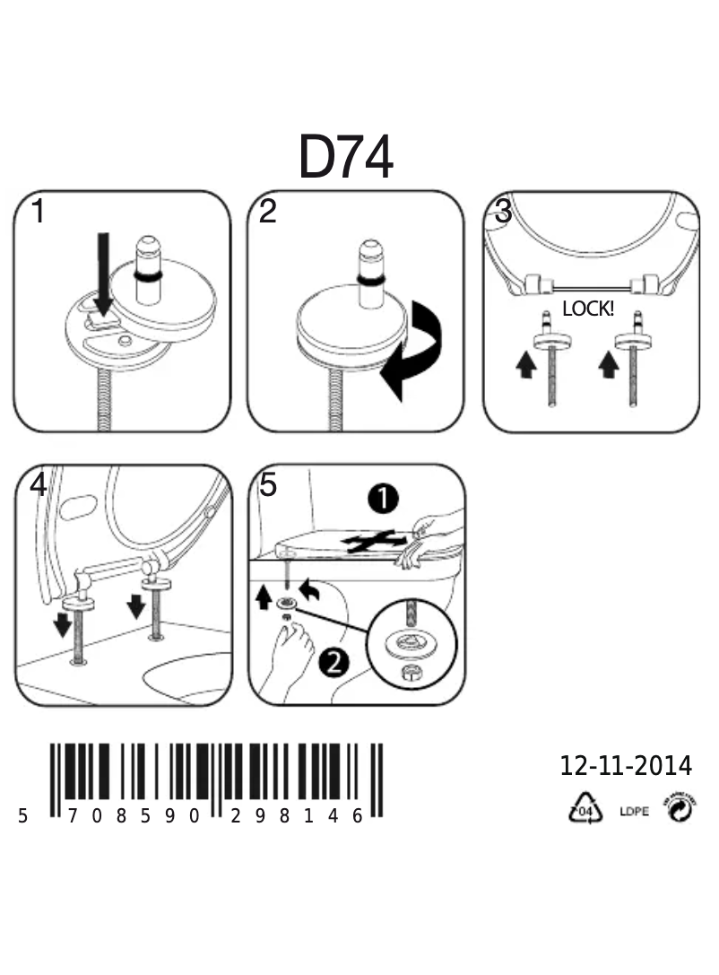 Page 1 de la notice Manuel utilisateur Pressalit 722