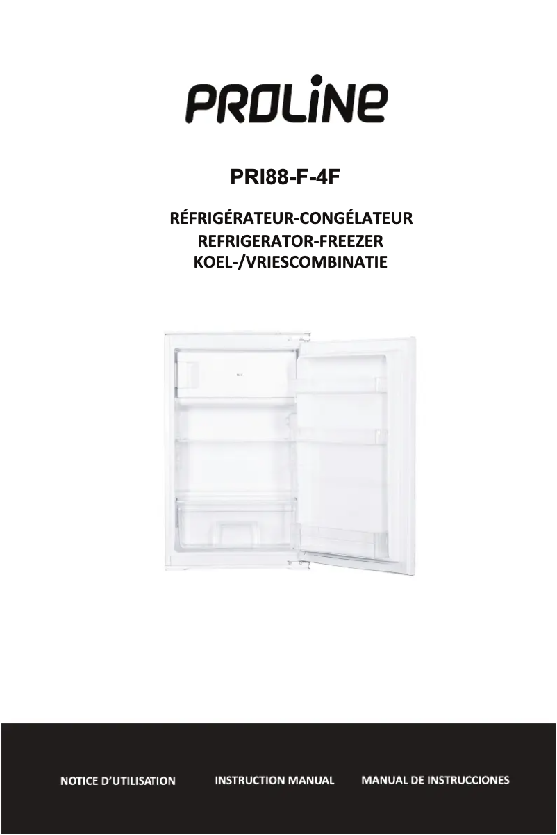 Image de la première page du manuel de l'appareil PRI88-F-4F
