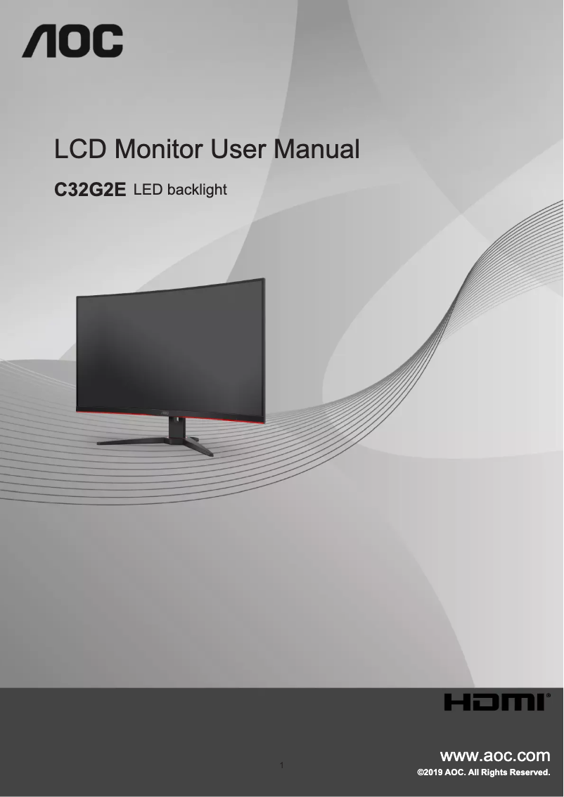 Image de la première page du manuel de l'appareil C32G2E