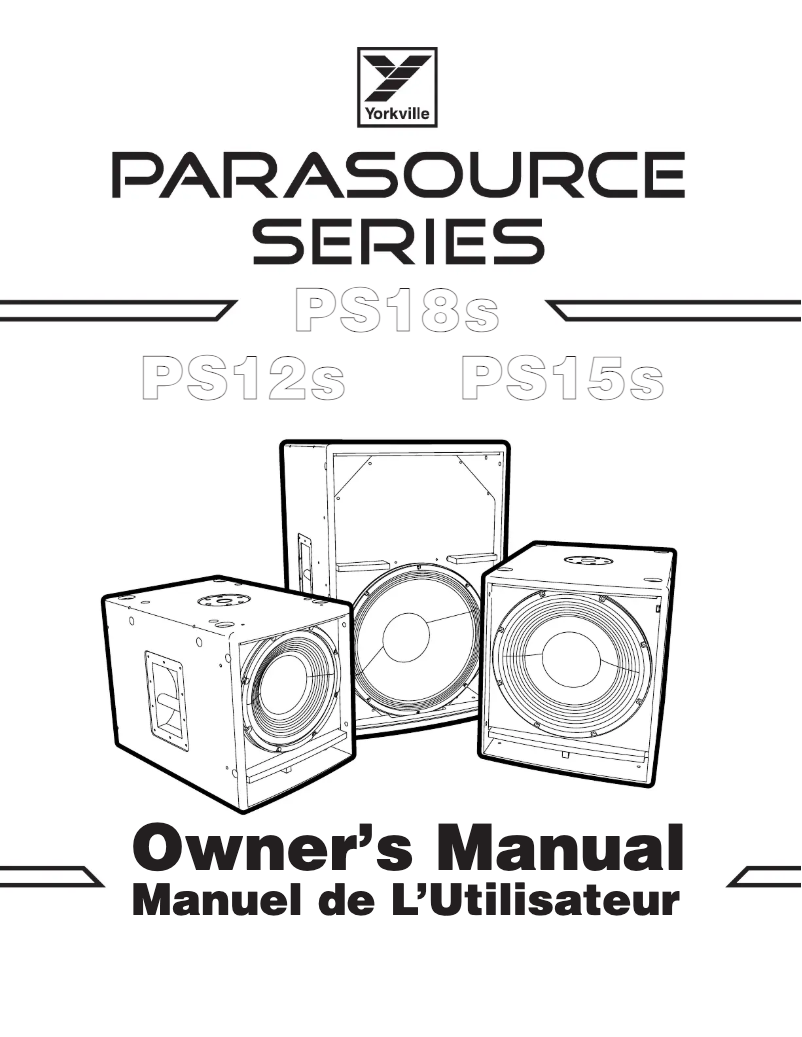 Imagen de la primera página del manual del dispositivo Parasource PS18SF