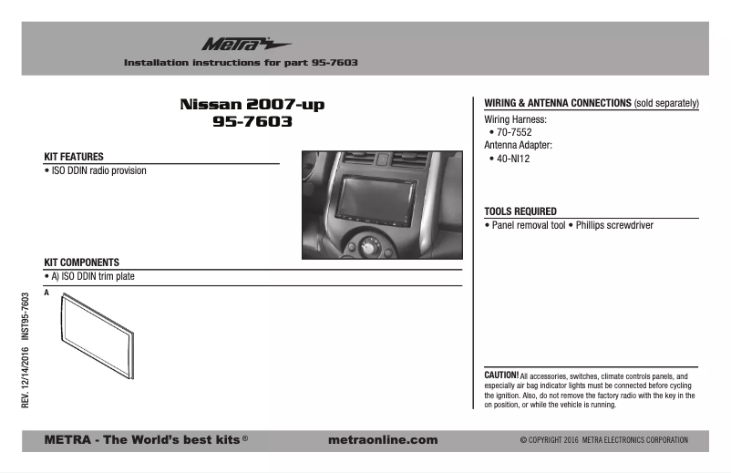 Image de la première page du manuel de l'appareil 95-7603