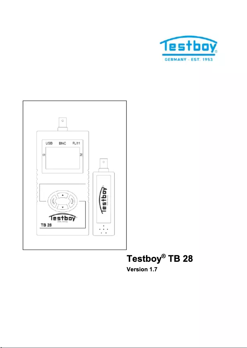 Página 1 del manual Manual de usuario Testboy TB 28