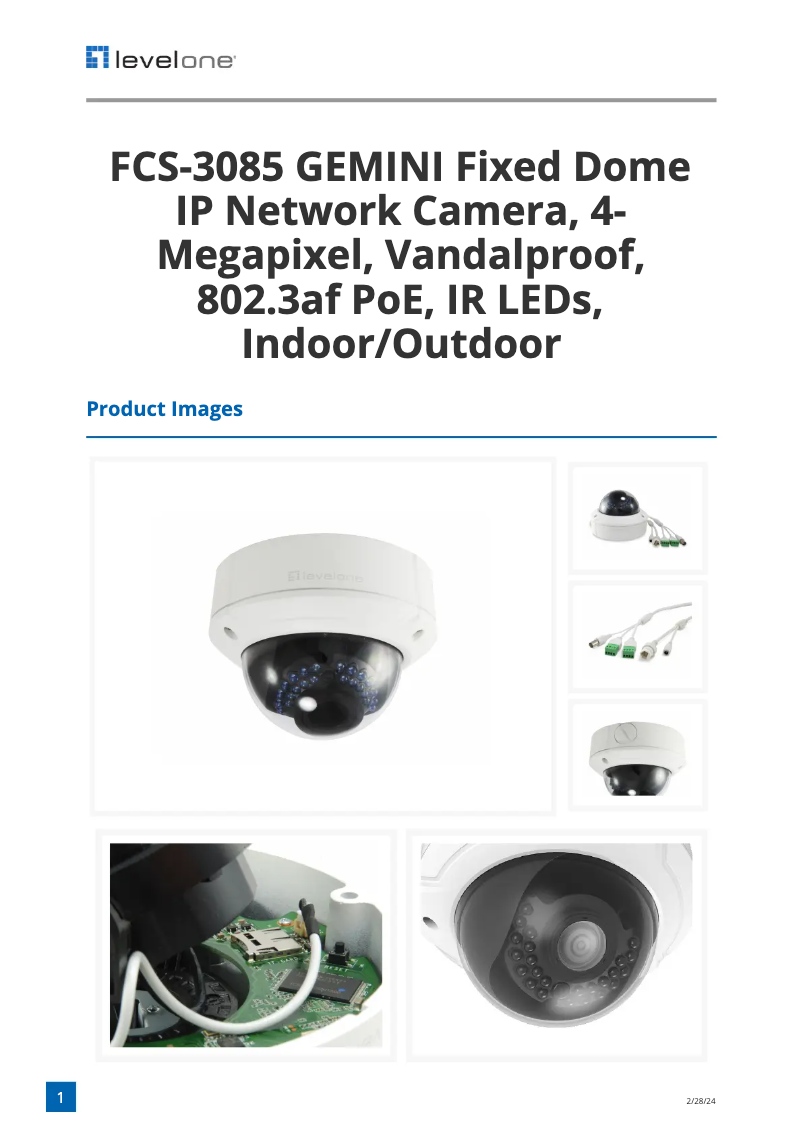 Image de la première page du manuel de l'appareil FCS-3085