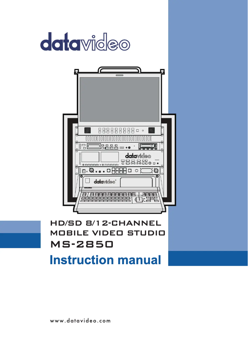 Página 1 del manual Manual de usuario DataVideo MS-2850