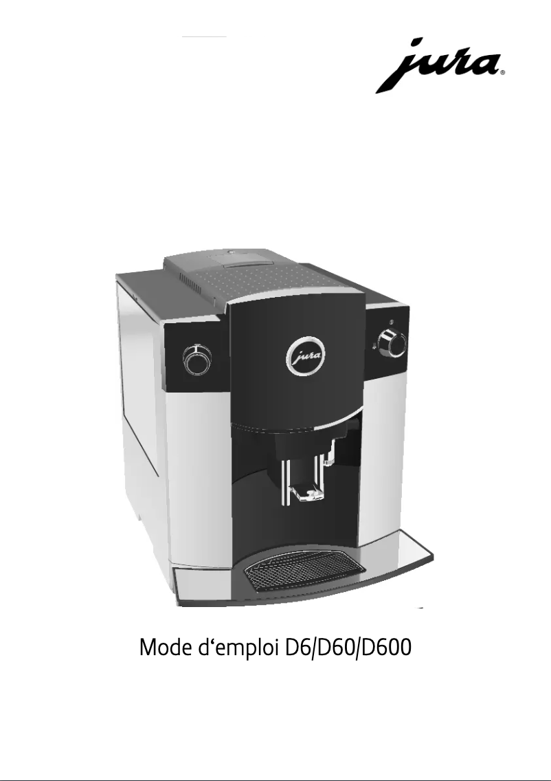 Page 1 de la notice Manuel utilisateur Jura D60
