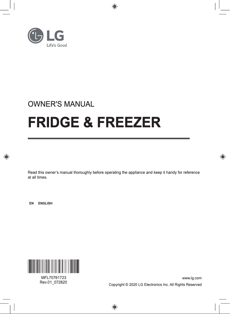 Image de la première page du manuel de l'appareil GC-X268NQSM