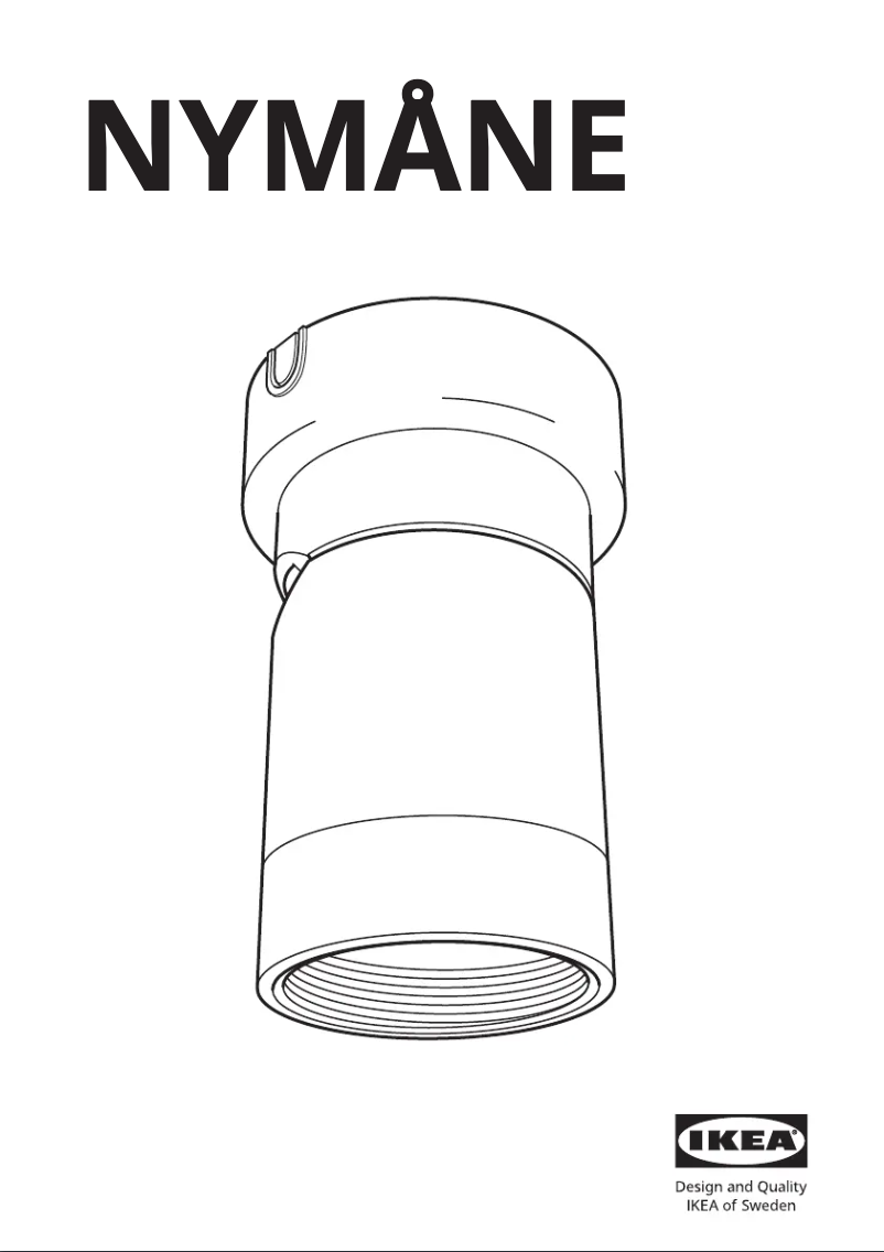 Page 1 de la notice Manuel utilisateur Ikea NYMÅNE 004.247.87