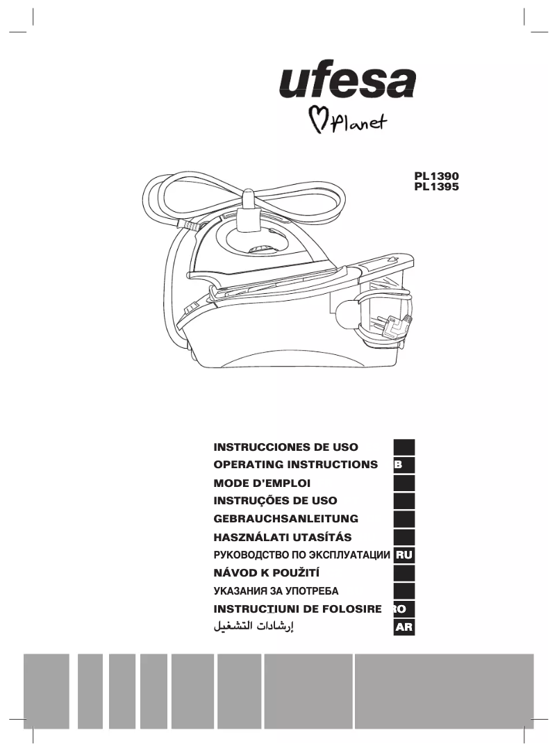 Image de la première page du manuel de l'appareil PL1390