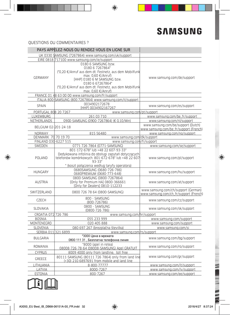 Page n°1 - Manuel utilisateur Samsung AR12HSSFAWKN
