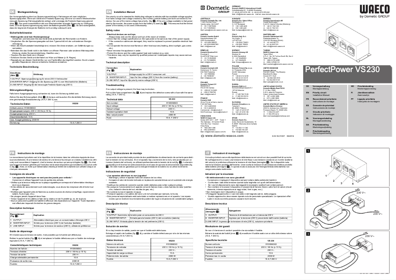 Página 1 del manual Manual de usuario Waeco PerfectPower VS230