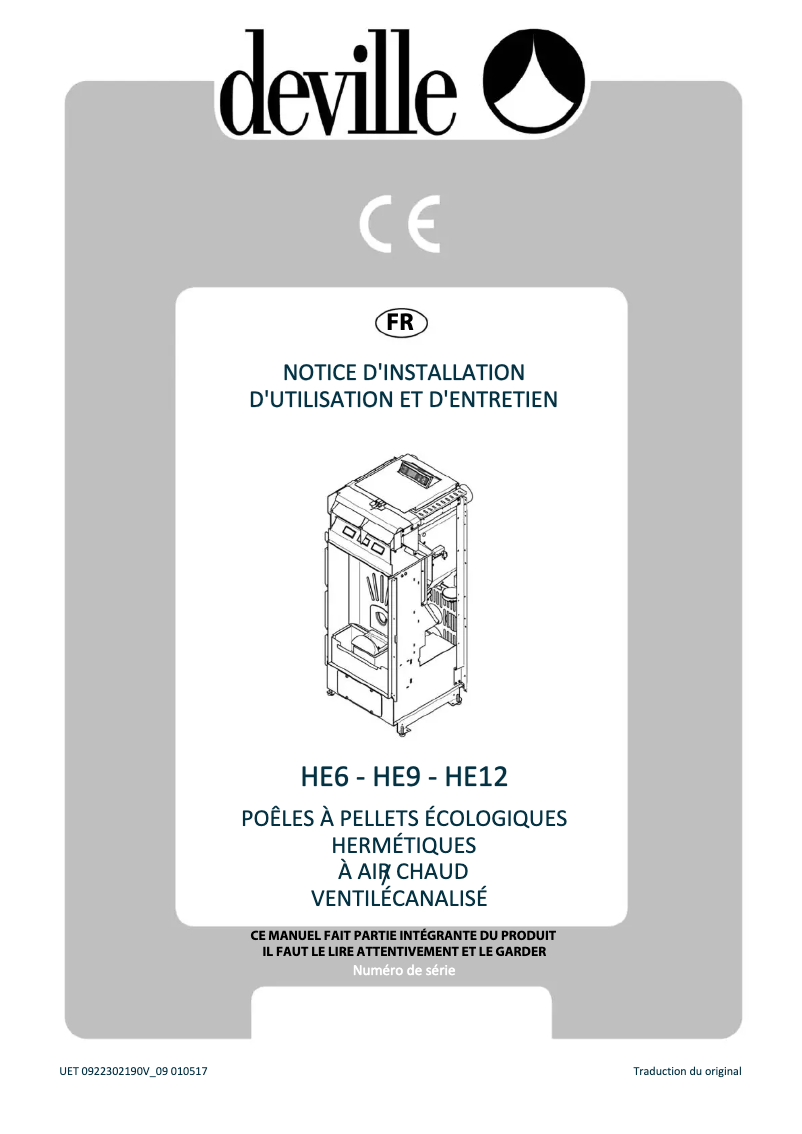 Page 1 de la notice Manuel utilisateur Deville HE6