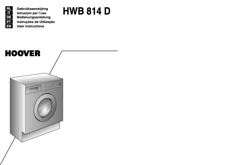 Image de la première page du manuel de l'appareil HWB 814D/L-S