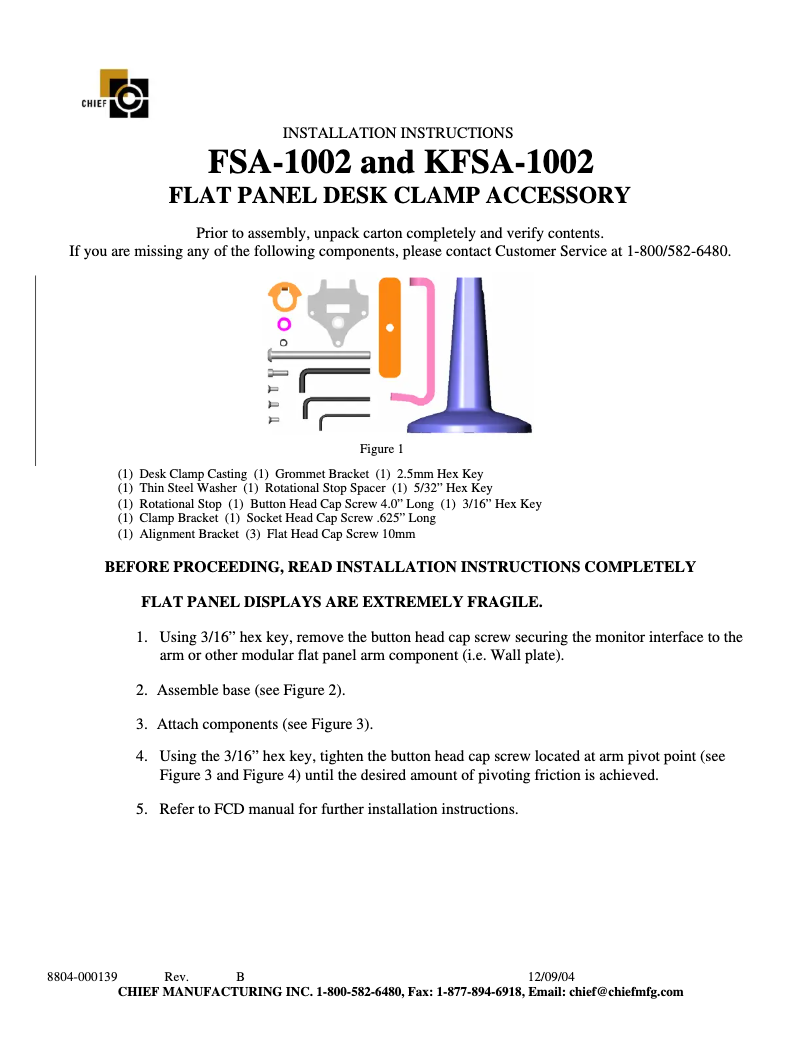 Image de la première page du manuel de l'appareil KSA1002B
