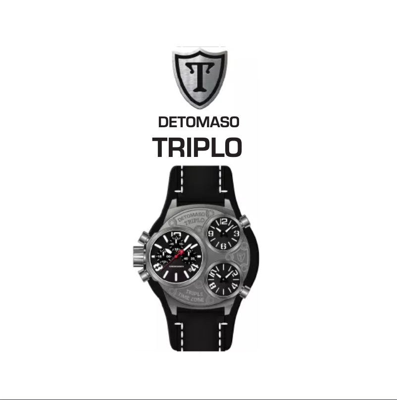 Page n°1 - Manuel utilisateur Detomaso Triplo